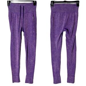 Nwot FP Movement Purple Go To Leggings Womens XS High Rise Adjustable Stretch